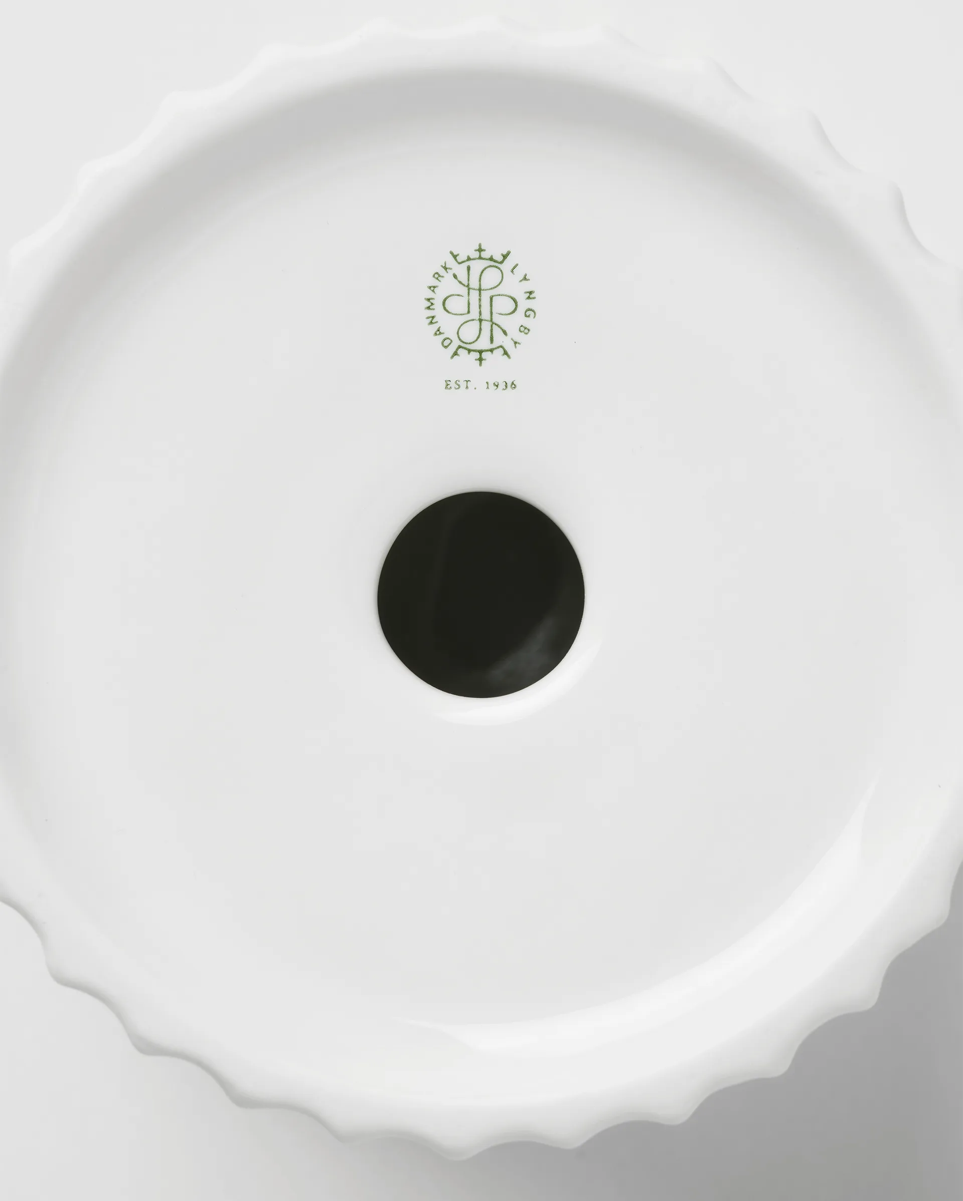 Lyngby Tura ブロックキャンドルホルダー Ø11.5 cm, White Lyngby Porcelæn | リュンビューポーセリン