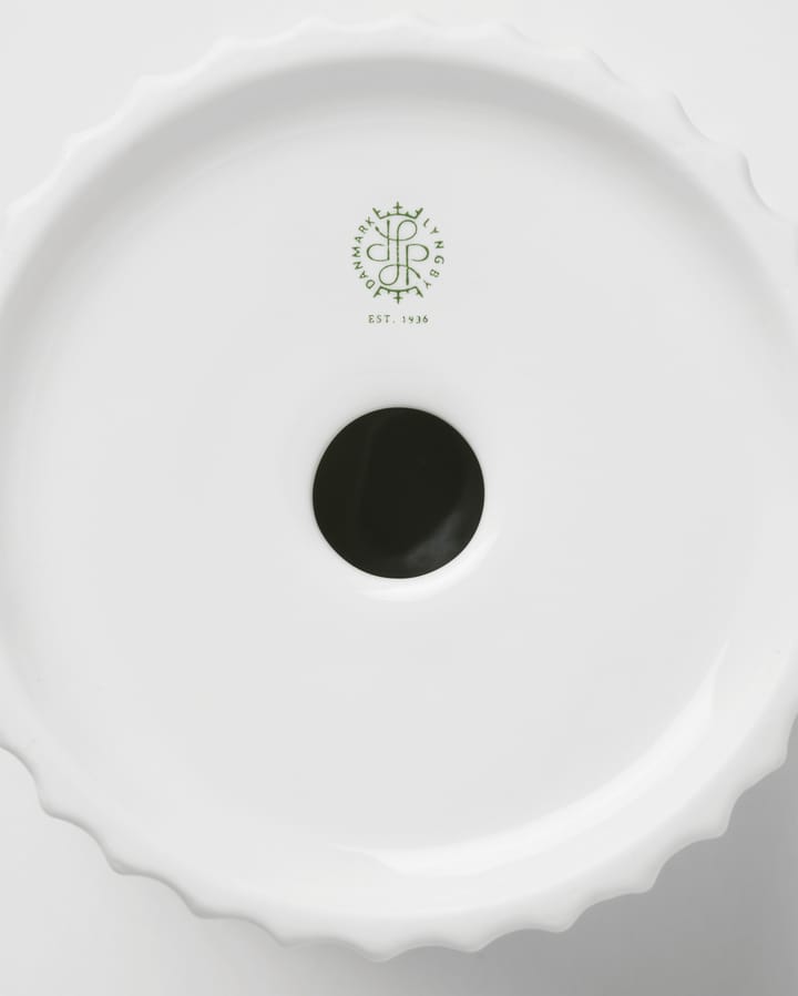 Lyngby Tura ブロックキャンドルホルダー Ø11.5 cm, White Lyngby Porcelæn | リュンビューポーセリン