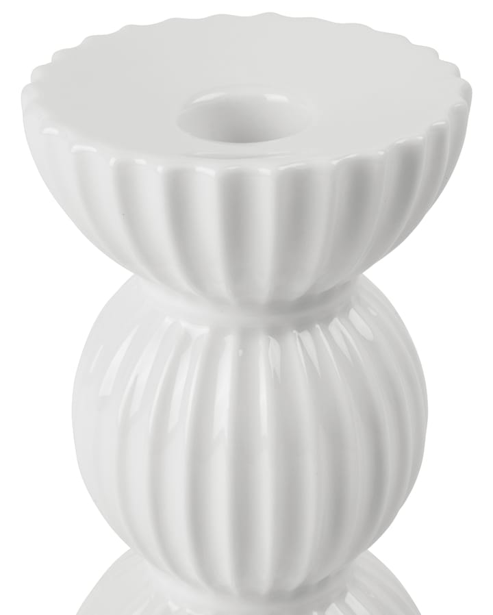 Lyngby Tura キャンドルホルダー 14 cm, White Lyngby Porcelæn | �リュンビューポーセリン