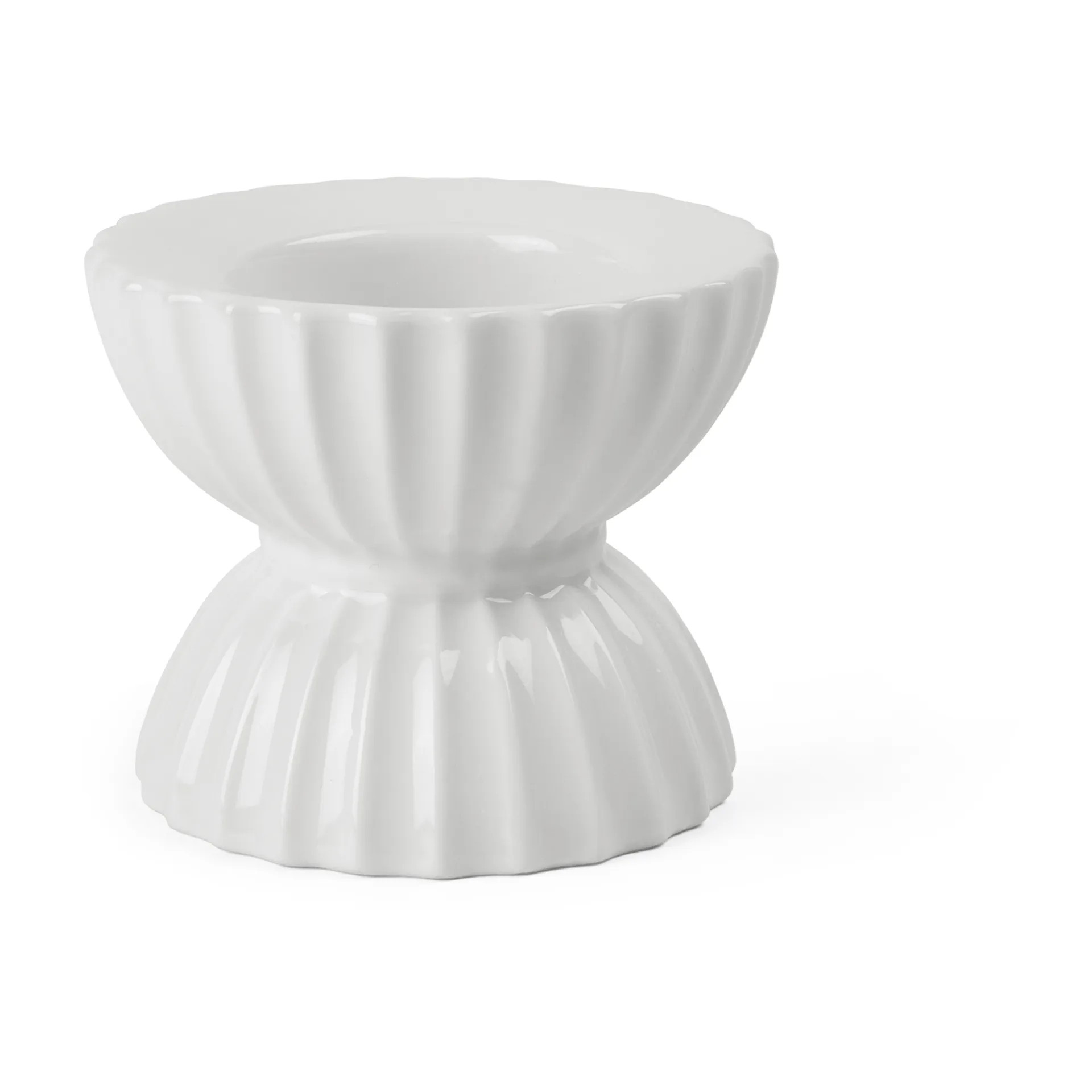 Lyngby Tura ティーライトホルダー Ø8 cm, White Lyngby Porcelæn | リュンビューポーセリン