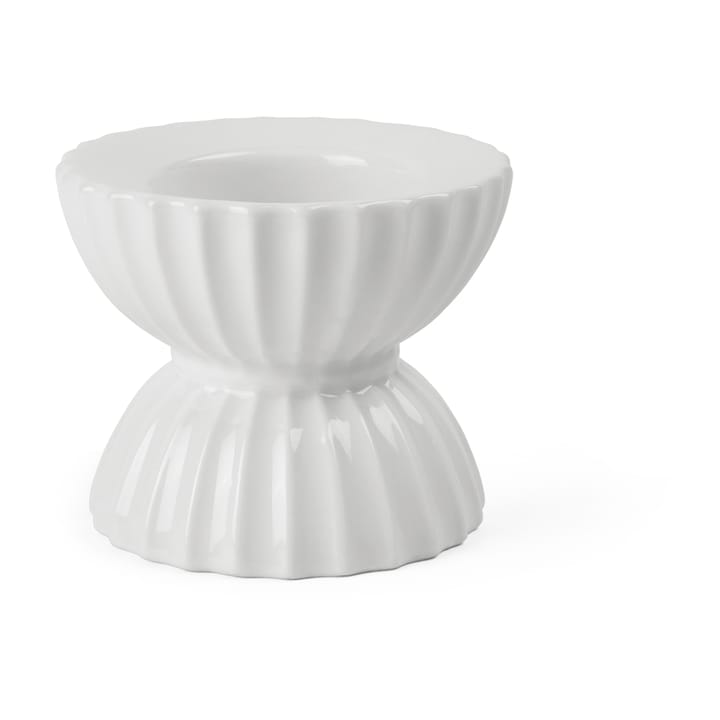 Lyngby Tura ティーライトホルダー Ø8 cm - White - Lyngby Porcelæn | リュンビューポーセリン