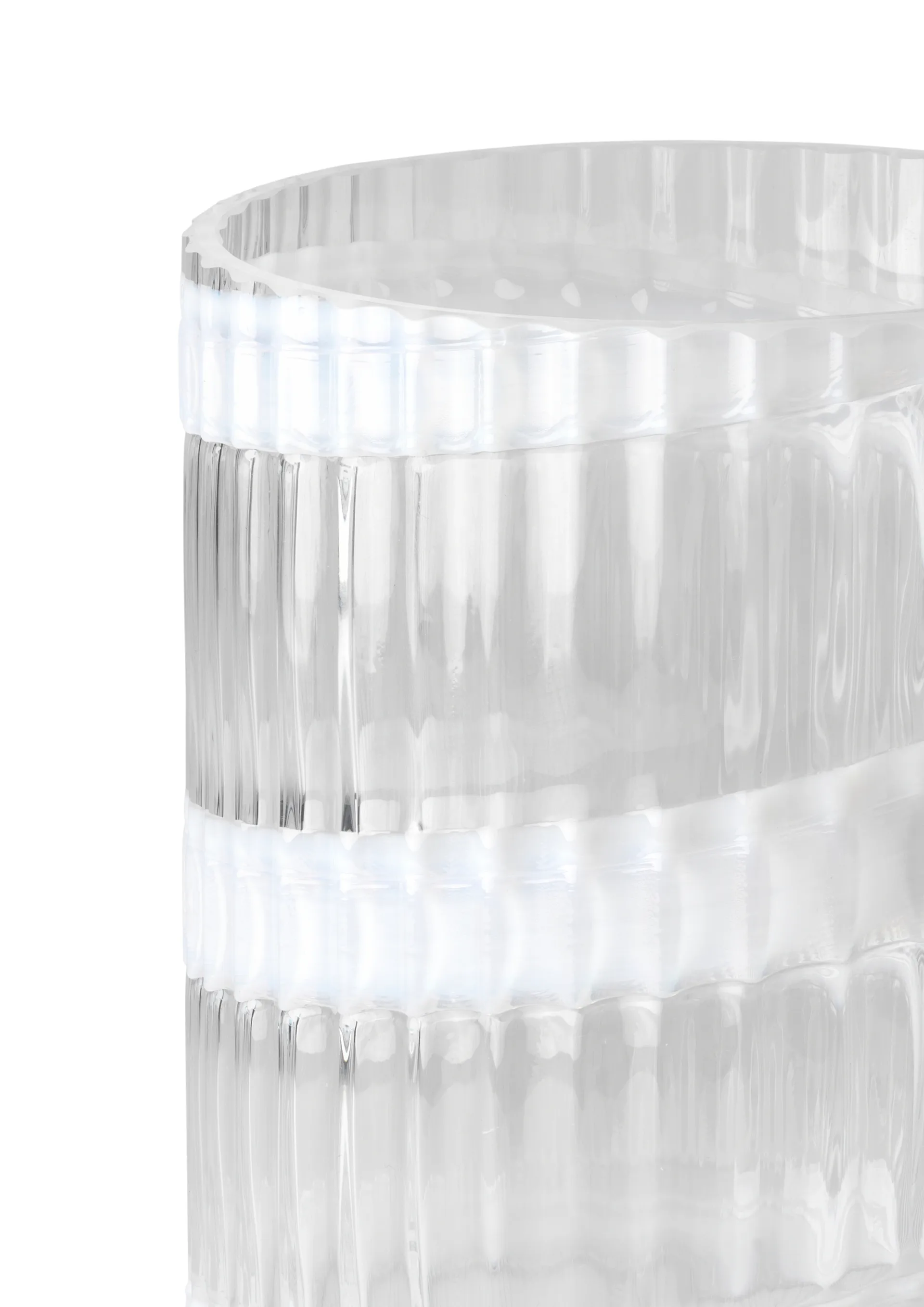 Lyngby 花瓶, White swirl, 20.5 cm Lyngby Porcelæn | リュンビューポーセリン