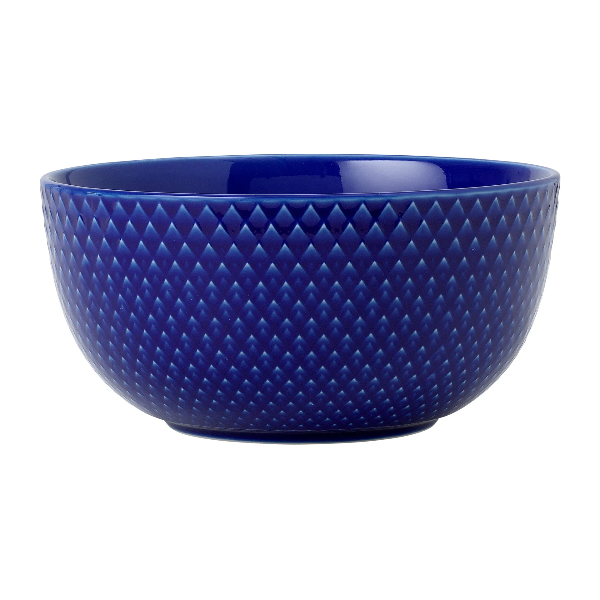 Rhombe ボウル Ø13 cm, Dark blue Lyngby Porcelæn | リュンビューポーセリン