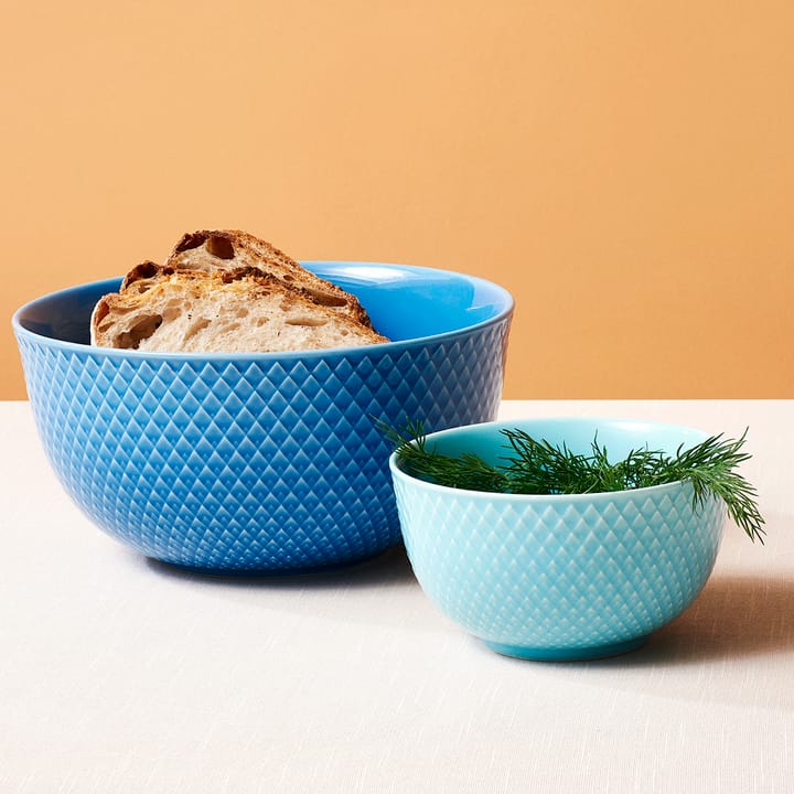 Rhombe サービングボウル Ø17.5 cm, blue Lyngby Porcelæn | リュンビューポーセリン