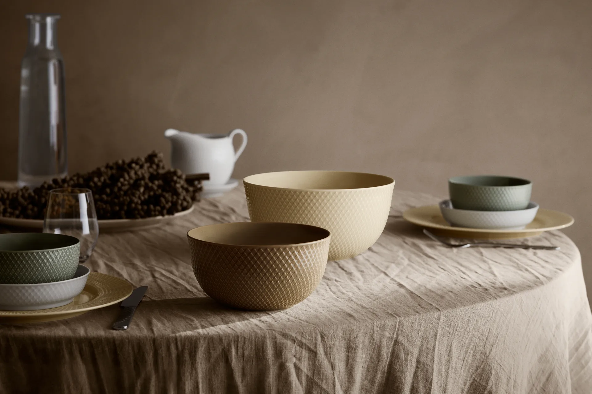 Rhombe サービングボウル Ø17.5 cm, Clay Lyngby Porcelæn | リュンビューポーセリン