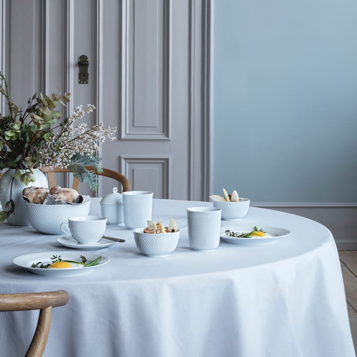 Rhombe サービングボウル Ø17.5 cm, white Lyngby Porcelæn | リュンビューポーセリン