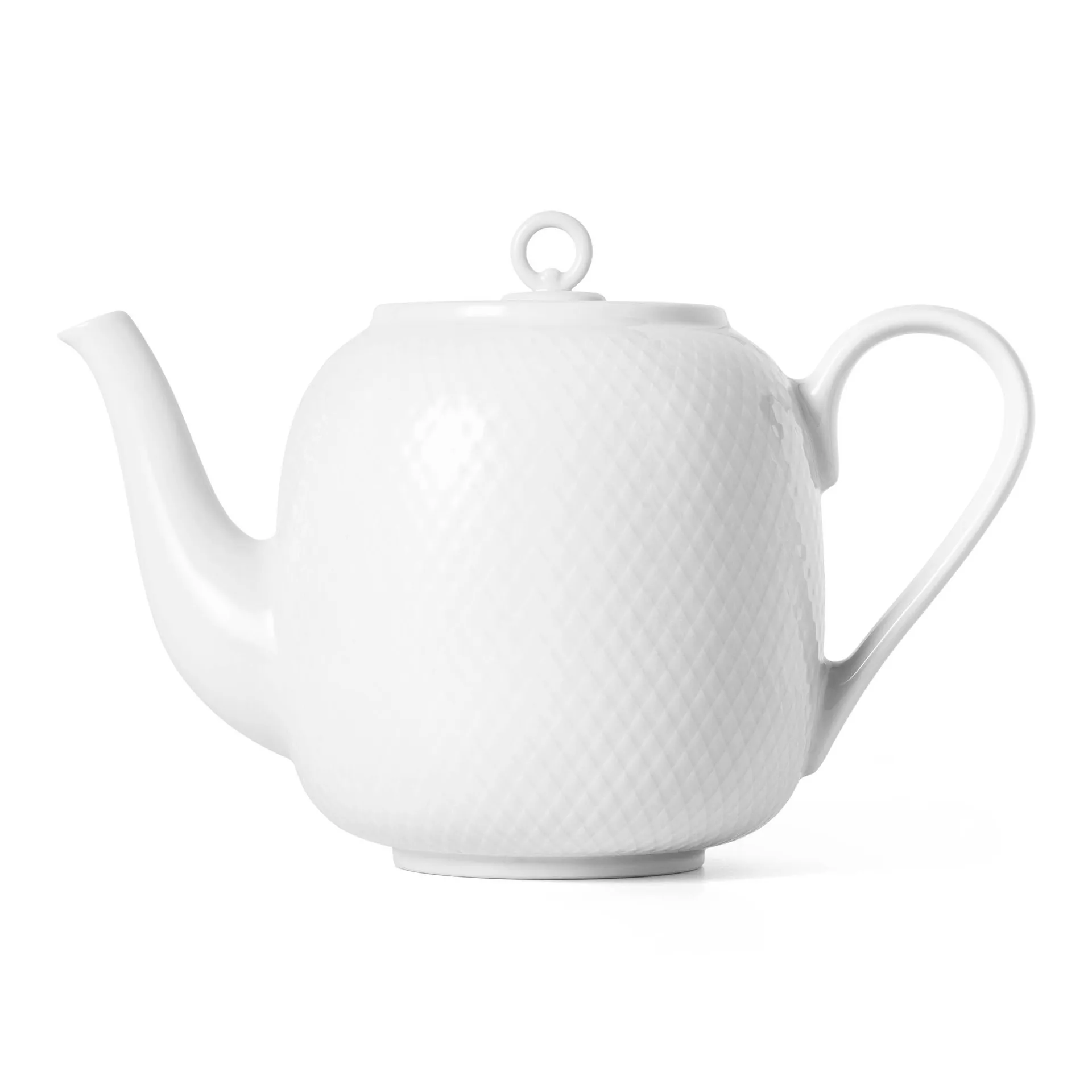 Rhombe ティーポット 1.9 L, white Lyngby Porcelæn | リュンビューポーセリン