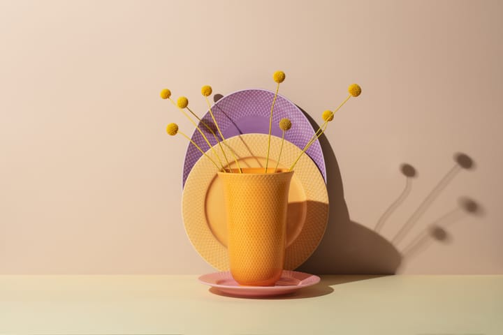Rhombe 花瓶 20 cm, Yellow Lyngby Porcelæn | リュンビューポーセリン