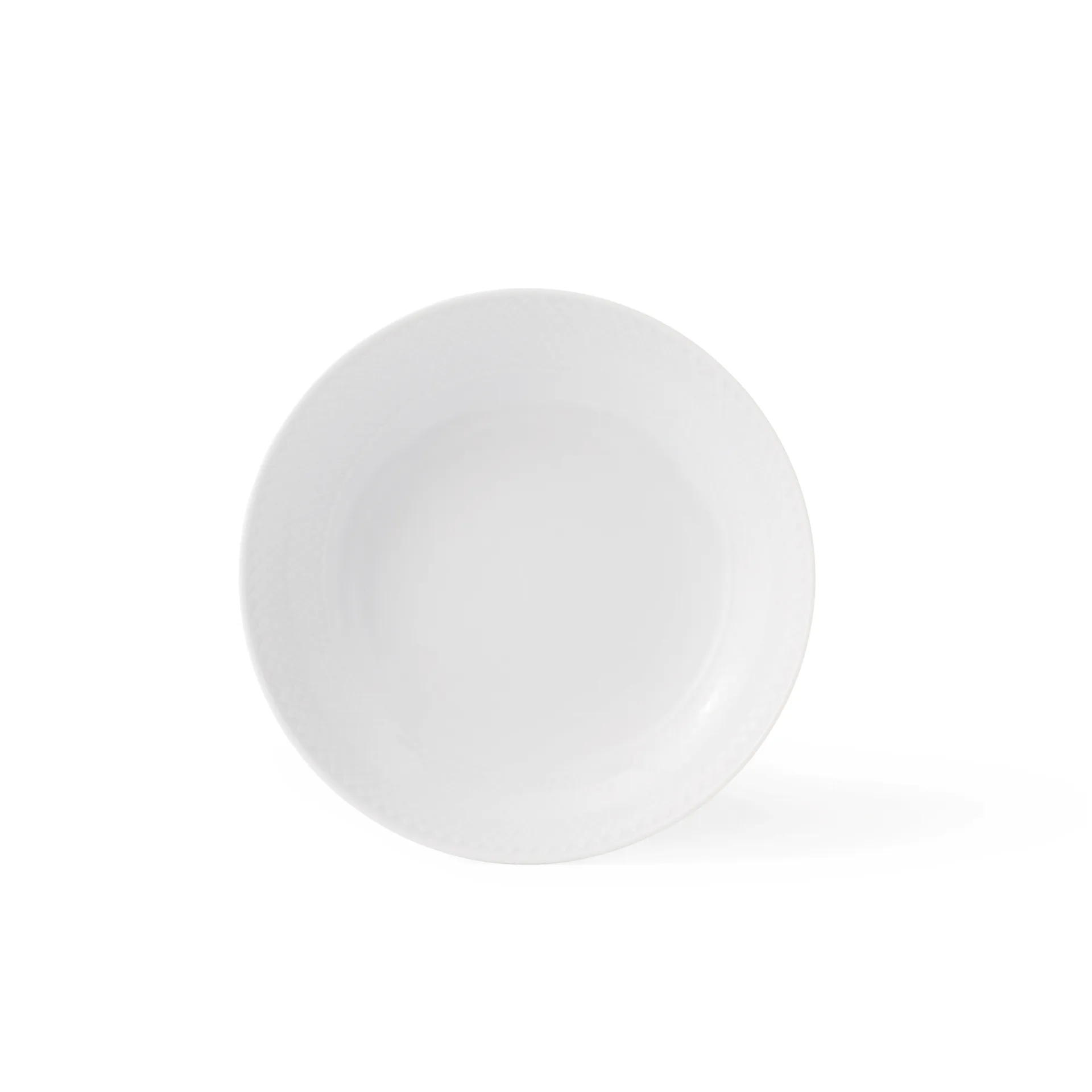 Rhombe ディーププレート ホワイト, Ø 20 cm Lyngby Porcelæn | リュンビューポーセリン