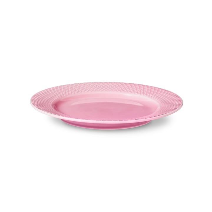 Rhombe プレート ピンク, 21 cm Lyngby Porcelæn | リュンビューポーセリン