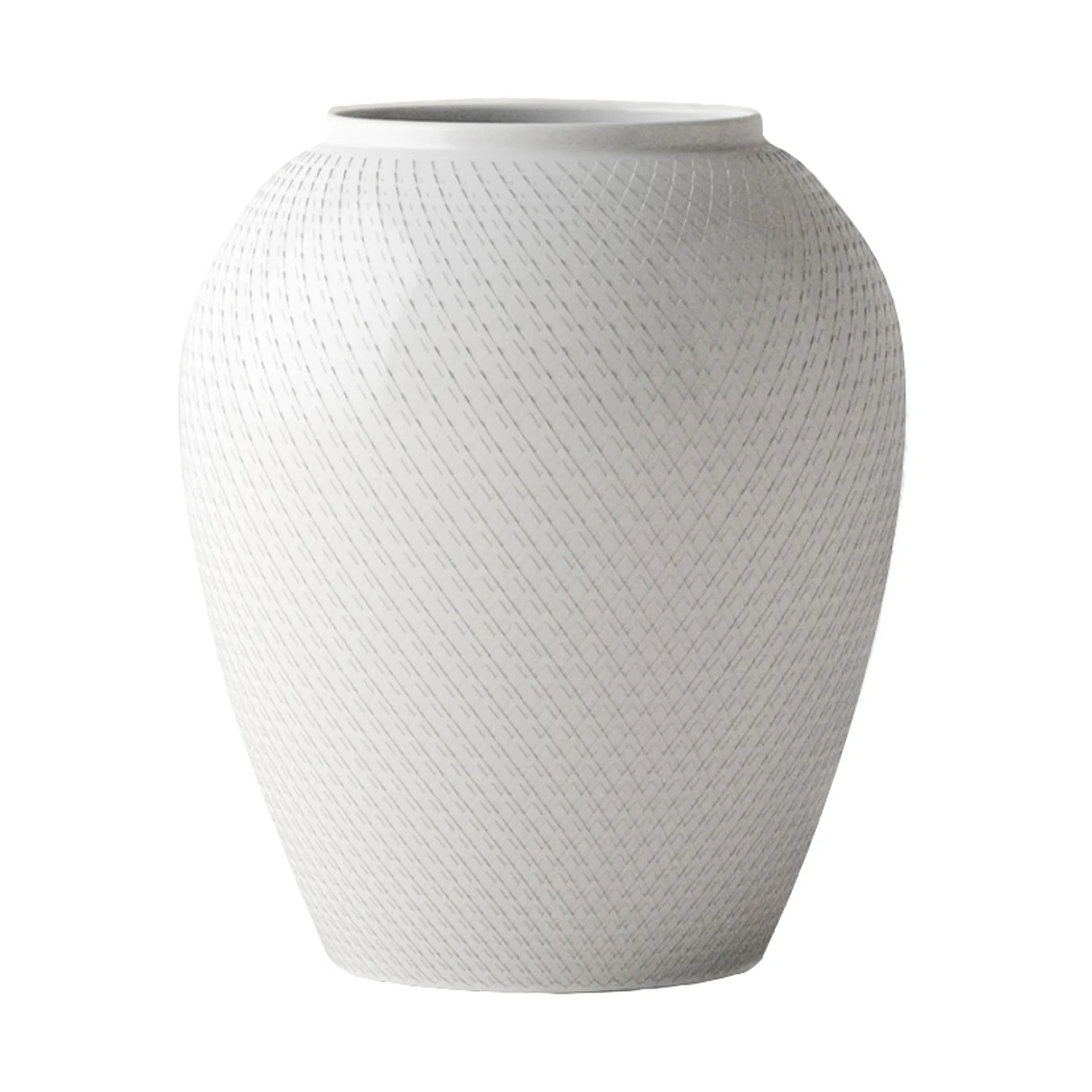 Rhombe 花瓶 Ø21.5 cm, White Lyngby Porcelæn | リュンビューポーセリン
