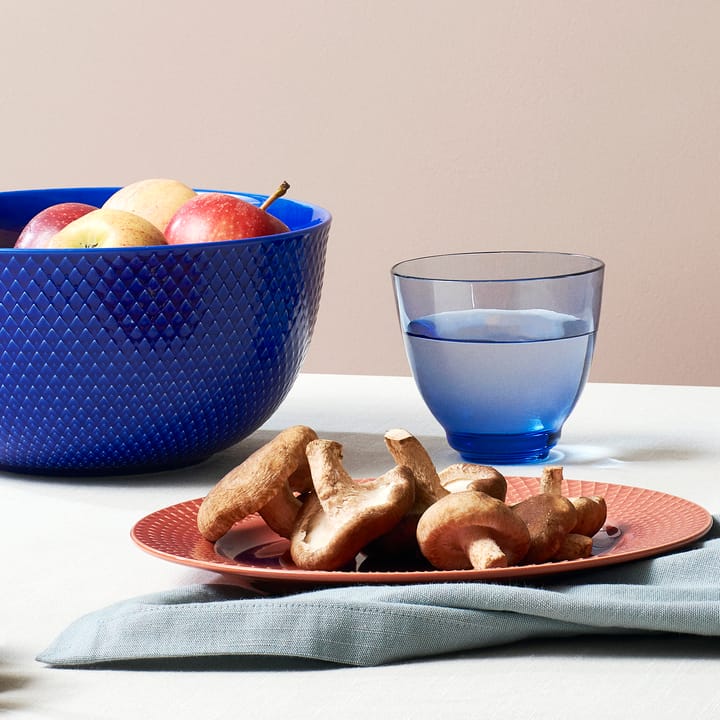 Rhombe サービングボウル Ø22 cm, dark blue Lyngby Porcelæn | リュンビューポーセリン