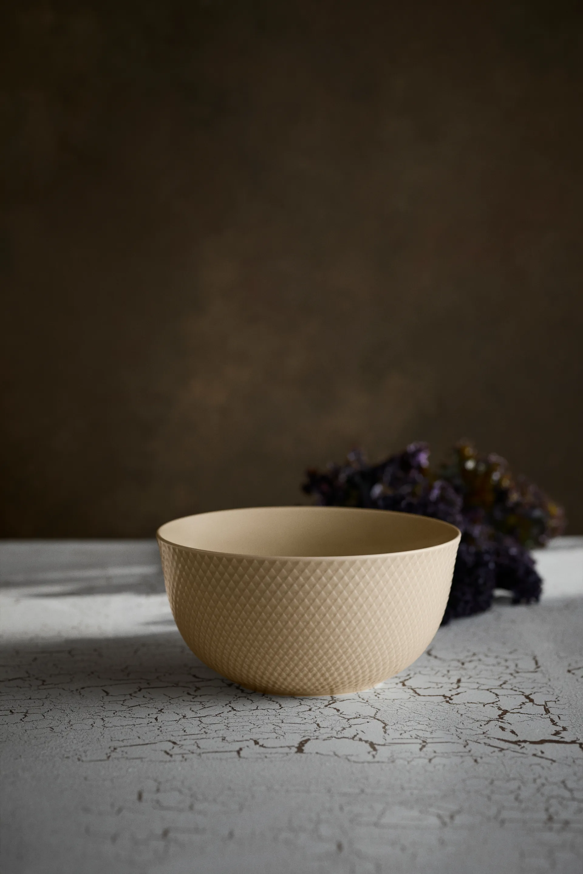 Rhombe サービングボウル Ø22 cm, Marble Lyngby Porcelæn | リュンビューポーセリン