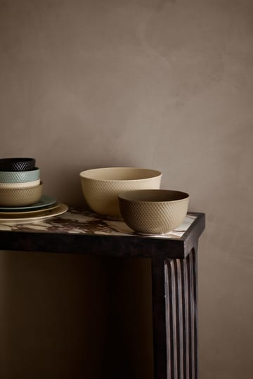 Rhombe サービングボウル Ø22 cm - Marble - Lyngby Porcelæn | リュンビューポーセリン
