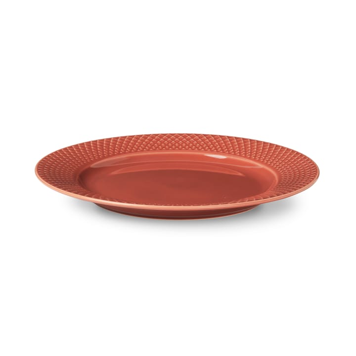 Rhombe プレート テラコッタ, 23 cm Lyngby Porcelæn | リュンビューポーセリン