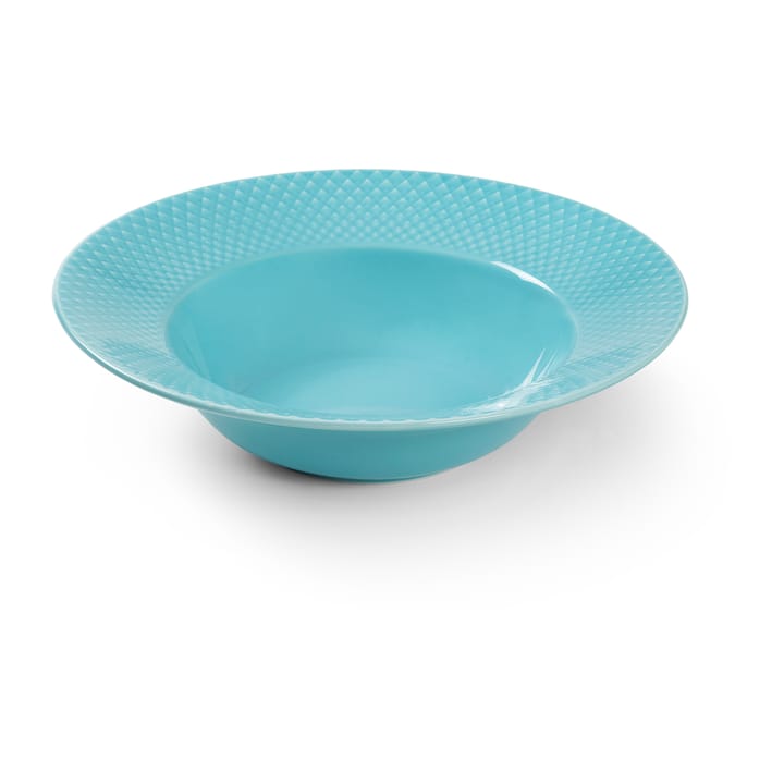 Rhombe ディーププレート Ø24.5 cm, Turquoise Lyngby Porcelæn | リュンビューポーセリン