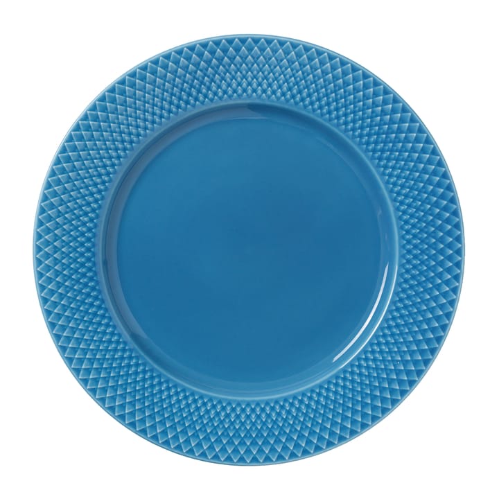 Rhombe プレート Ø27 cm - Blue - Lyngby Porcelæn | リュンビューポーセリン