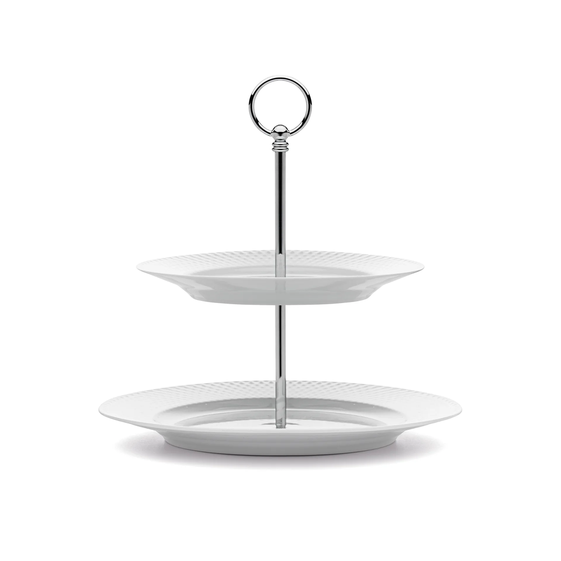 Rhombe ケーキ ディッシュ Ø 27 cm, white Lyngby Porcelæn | リュンビューポーセリン