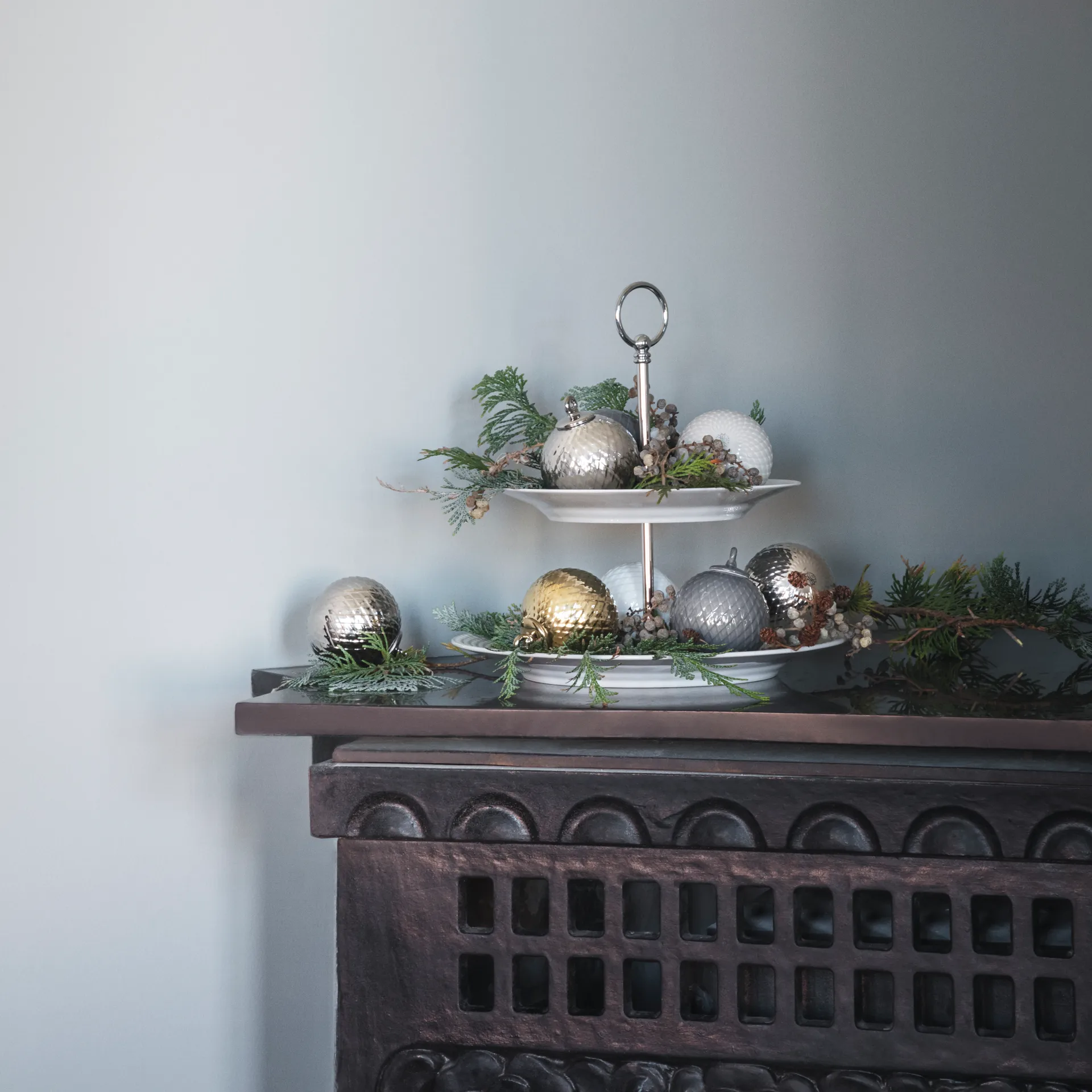 Rhombe ケーキ ディッシュ Ø 27 cm, white Lyngby Porcelæn | リュンビューポーセリン