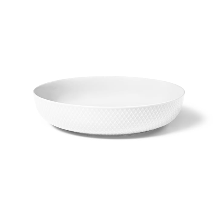 Rhombe サービングボウル Ø28 cm - White - Lyngby Porcelæn | リュンビューポーセリン