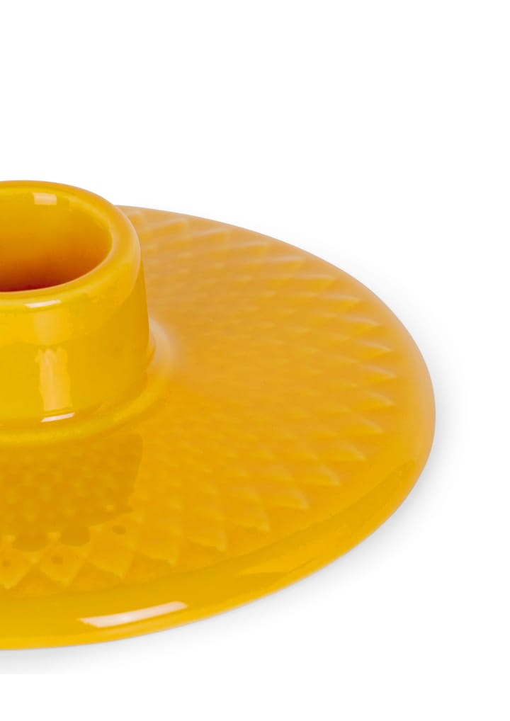 Rhombe キャンドルホルダー3 cm, Yellow Lyngby Porcelæn | リュンビューポーセリン