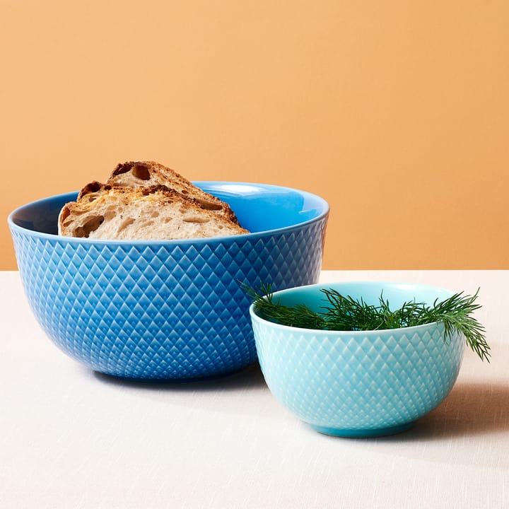 Rhombe ボウル 32 cl, turquoise Lyngby Porcelæn | リュンビューポーセリン
