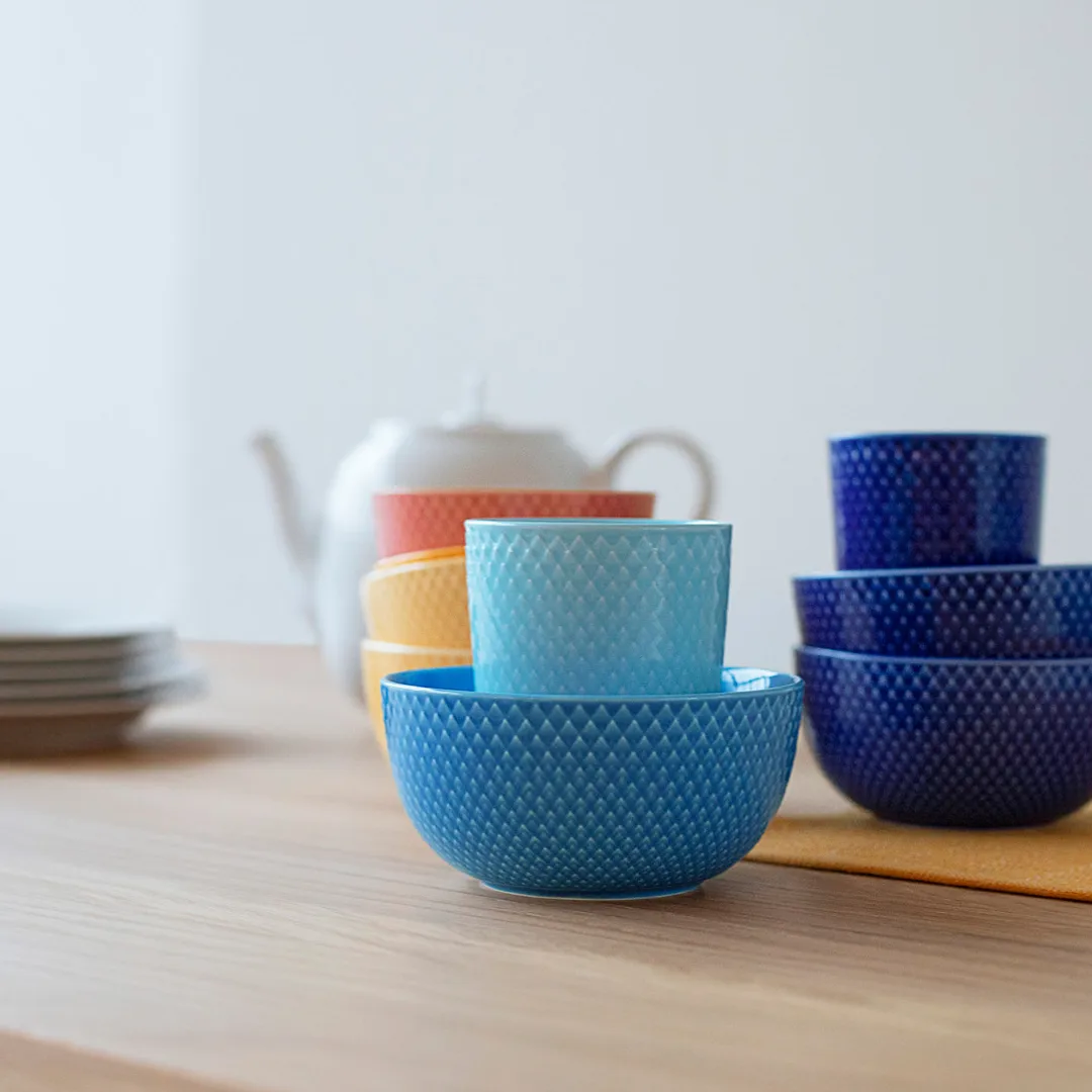 Rhombe マグ ハンドルなし 33 cl, Dark blue Lyngby Porcelæn | リュンビューポーセリン