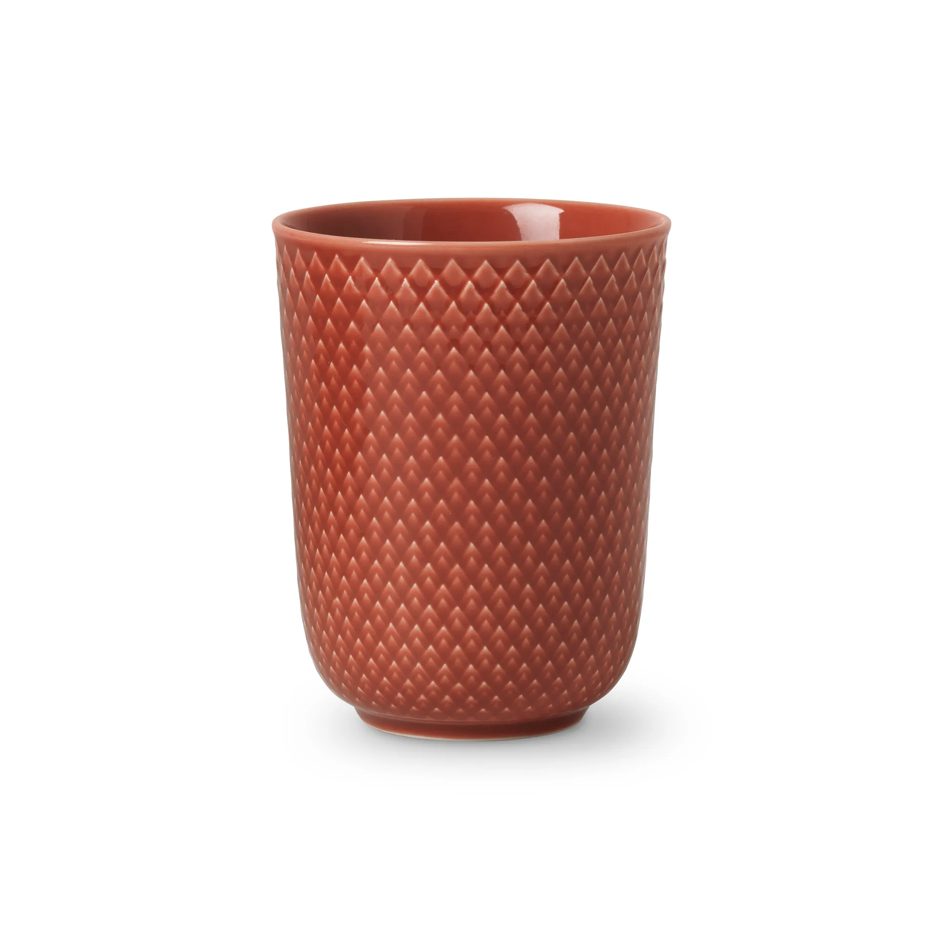 Rhombe マグ ハンドルなし 33 cl, terracotta Lyngby Porcelæn | リュンビューポーセリン