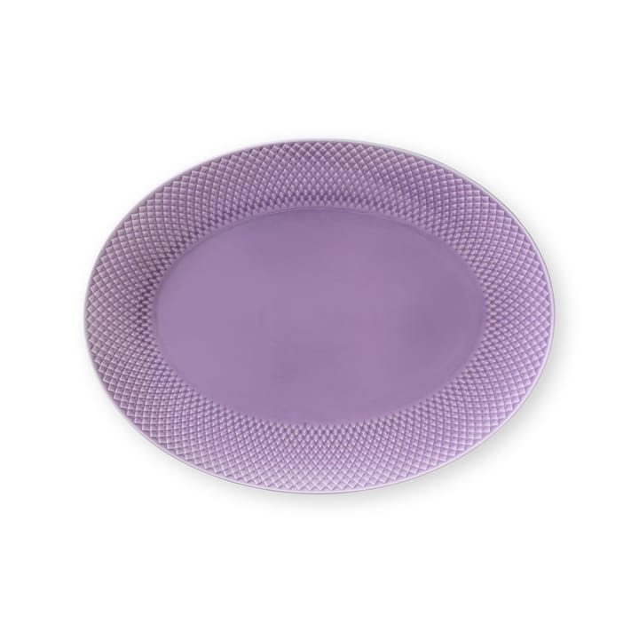 Rhombe オーバル サービングソーサー 35x26,5 cm - light purple - Lyngby Porcelæn | リュンビューポーセリン