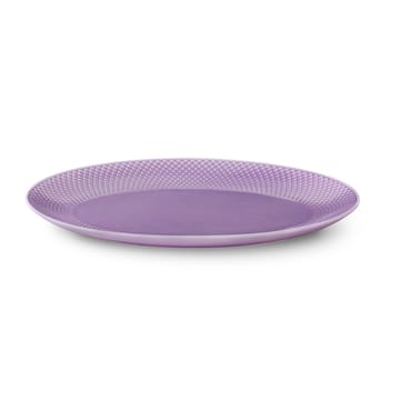 Rhombe オーバル サービングソーサー 35x26,5 cm - light purple - Lyngby Porcelæn | リュンビューポーセリン