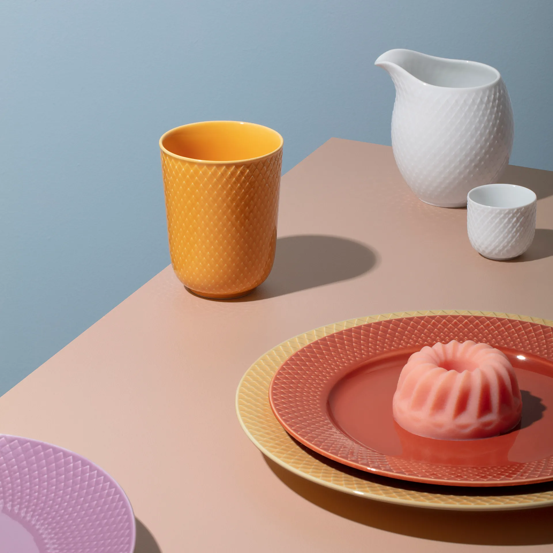 Rhombe ミルクピッチャー 39 cl, white Lyngby Porcelæn | リュンビューポーセリン