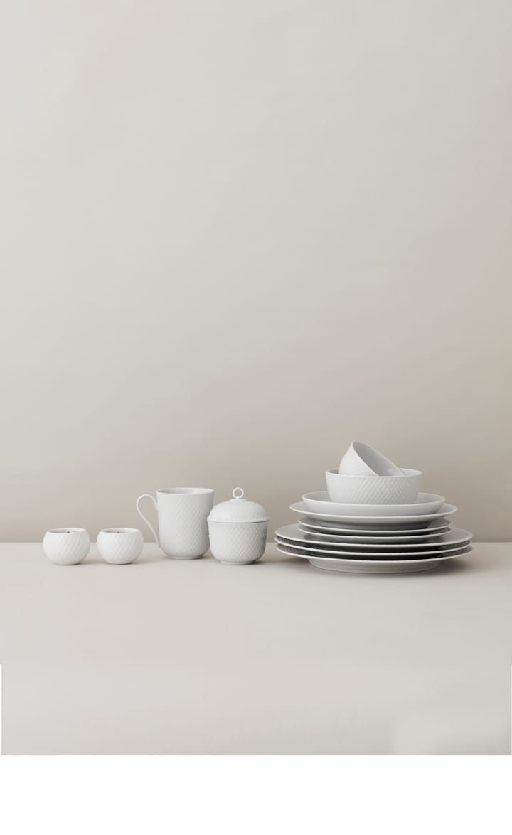 Rhombe 蓋付きボウル Ø8.5 cm, White Lyngby Porcelæn | リュンビューポーセリン
