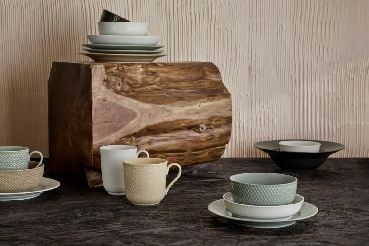 Rhombe Earth ボウル Ø15.5 cm, Clay Lyngby Porcelæn | リュンビューポーセリン