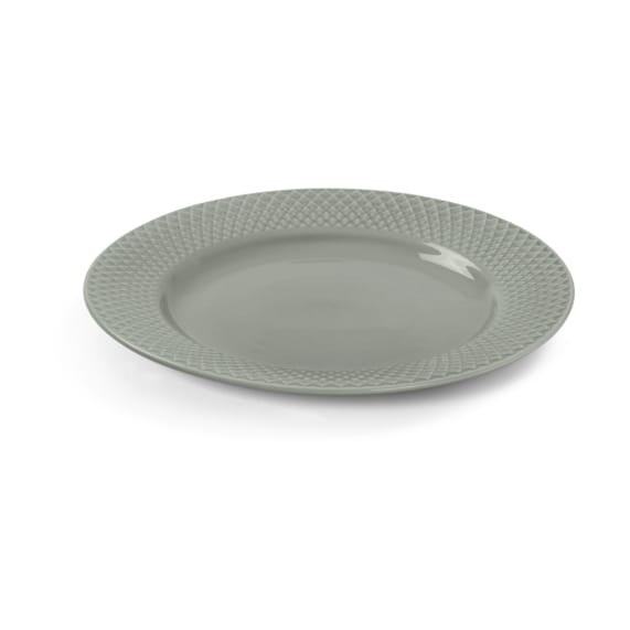 Rhombe Earth ランチプレート Ø21 cm, Moss Lyngby Porcelæn | リュンビューポーセリン