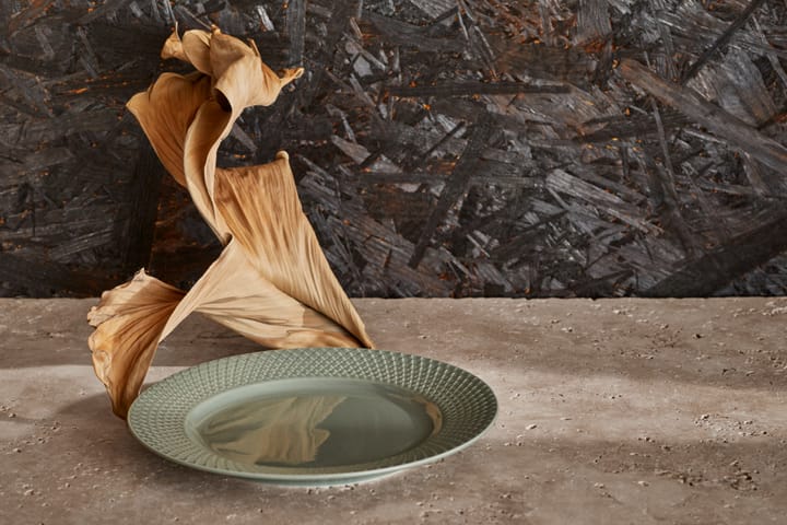 Rhombe Earth ランチプレート Ø21 cm, Moss Lyngby Porcelæn | リュンビューポーセリン