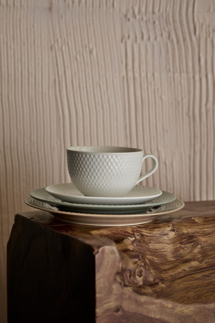 Rhombe Earth ランチプレート Ø21 cm, Moss Lyngby Porcelæn | リュンビューポーセリン
