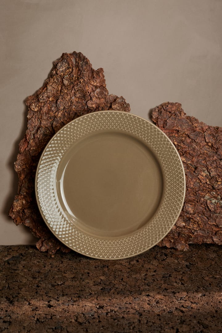 Rhombe Earth ランチプレート Ø23 cm, Clay Lyngby Porcelæn | リュンビューポーセリン