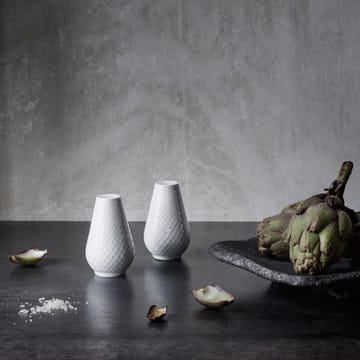 Rhombeソルト&ペッパーセット - White - Lyngby Porcelæn | リュンビューポーセリン