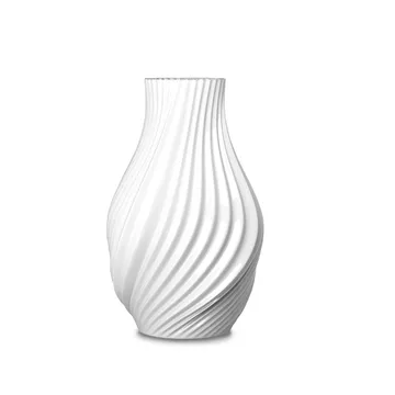 Twist 花瓶 18 cm - White - Lyngby Porcelæn | リュンビューポーセリン