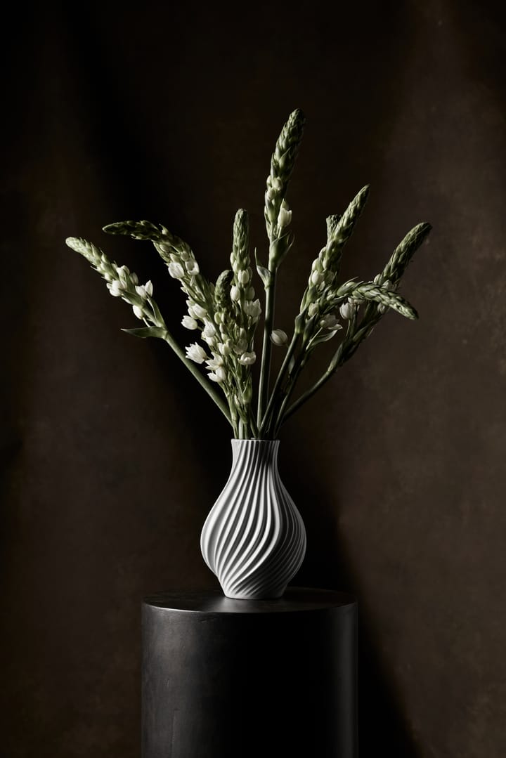 Twist 花瓶 18 cm, White Lyngby Porcelæn | リュンビューポーセリン