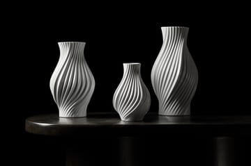 Twist 花瓶 18 cm - White - Lyngby Porcelæn | リュンビューポーセリン