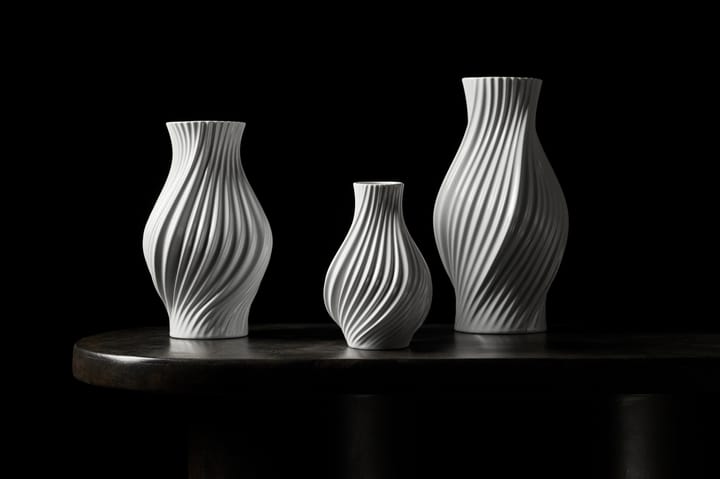 Twist 花瓶 18 cm, White Lyngby Porcelæn | リュンビューポーセリン