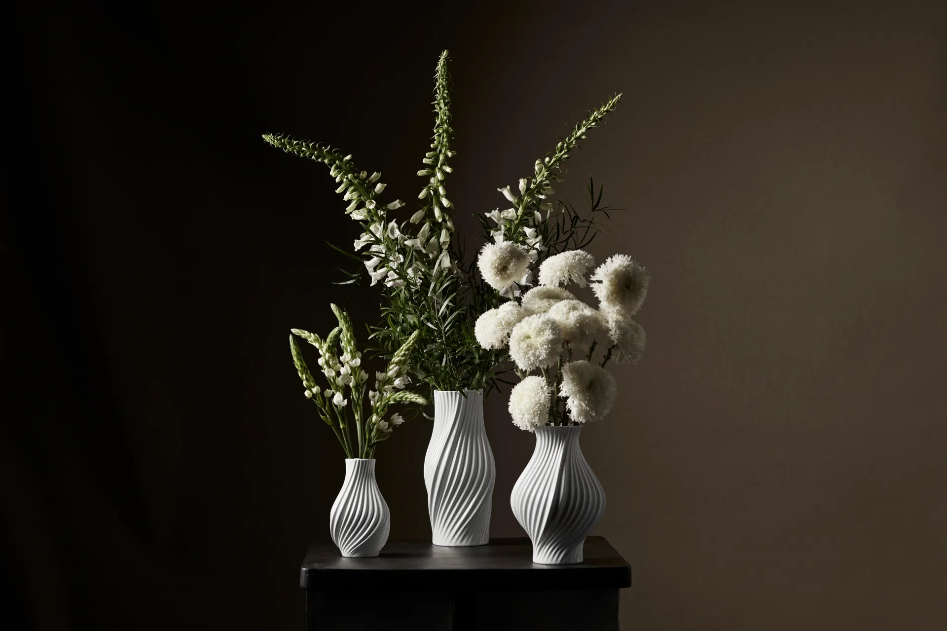Twist 花瓶 31 cm, White Lyngby Porcelæn | リュンビューポーセリン