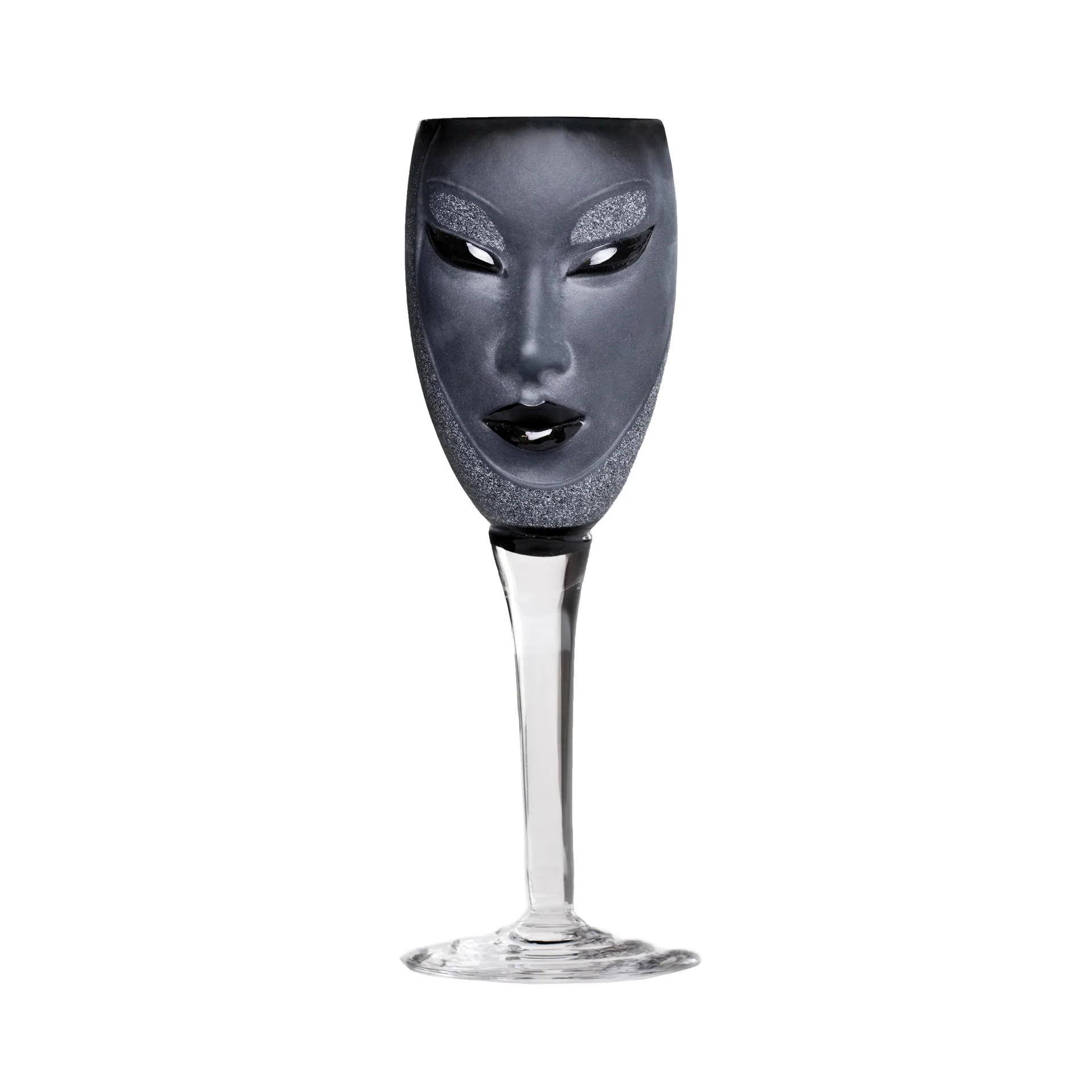 Electra ワイングラス, black Målerås Glasbruk