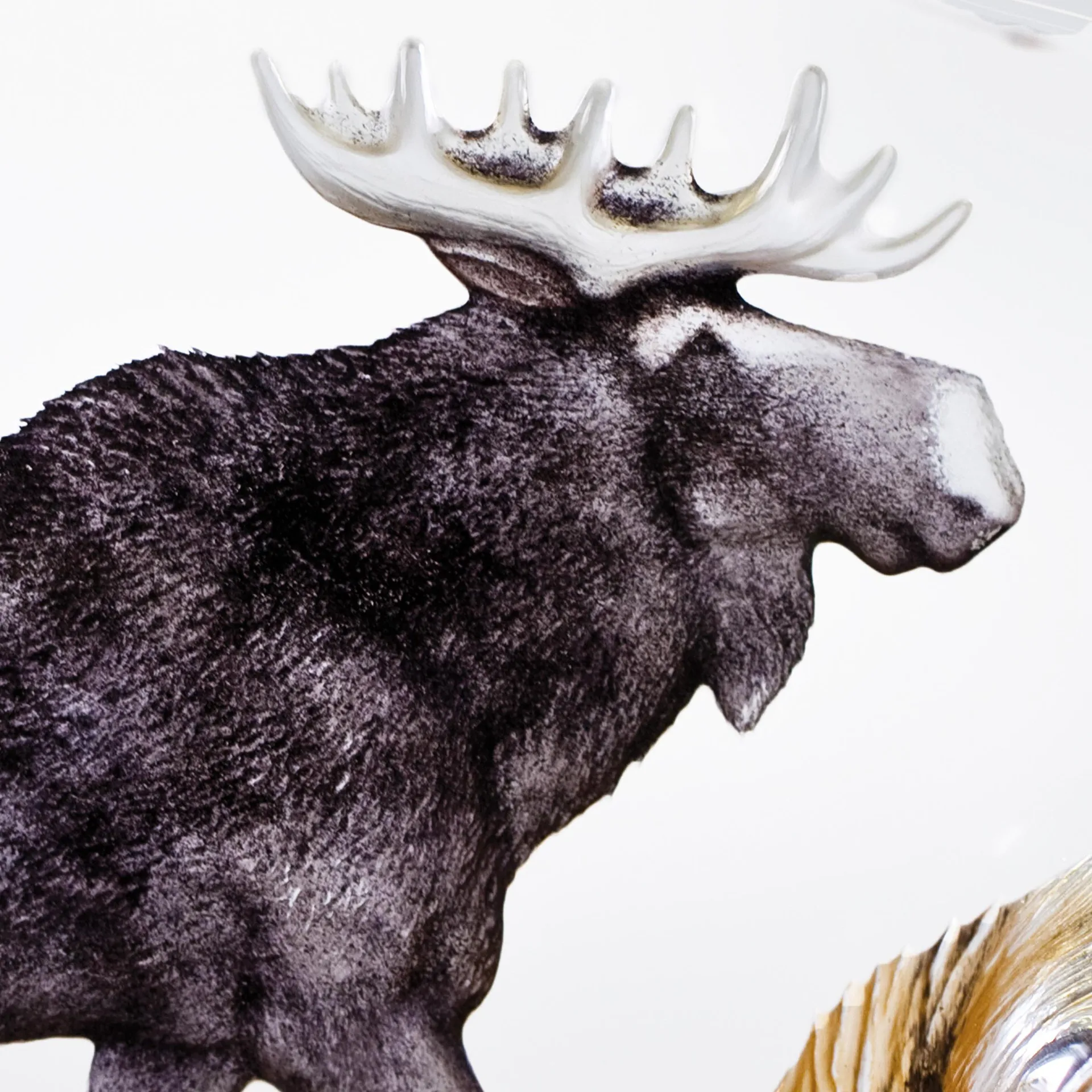 Elk グラス スカルプチュア, 12x16,5 cm Målerås Glasbruk