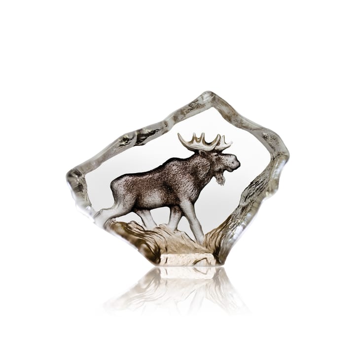 Elk グラス スカルプチュア - 7x5 cm - Målerås Glasbruk