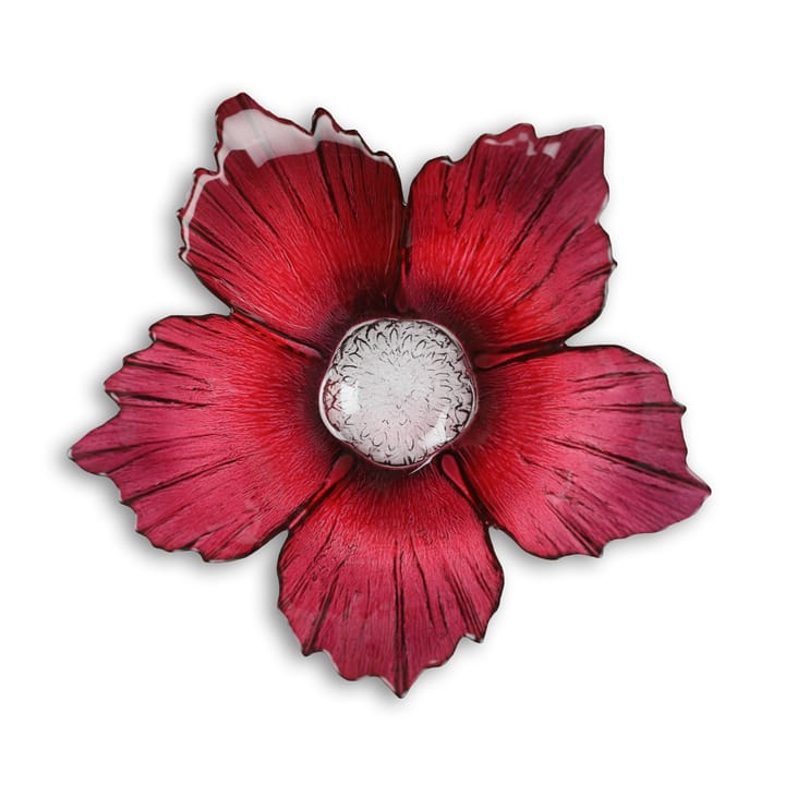 Fleur グラス ボウル red pink, large Ø23 cm Målerås Glasbruk