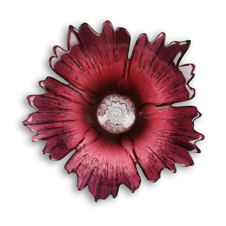 Fleur グラス ボウル red pink - small Ø19 cm - Målerås Glasbruk