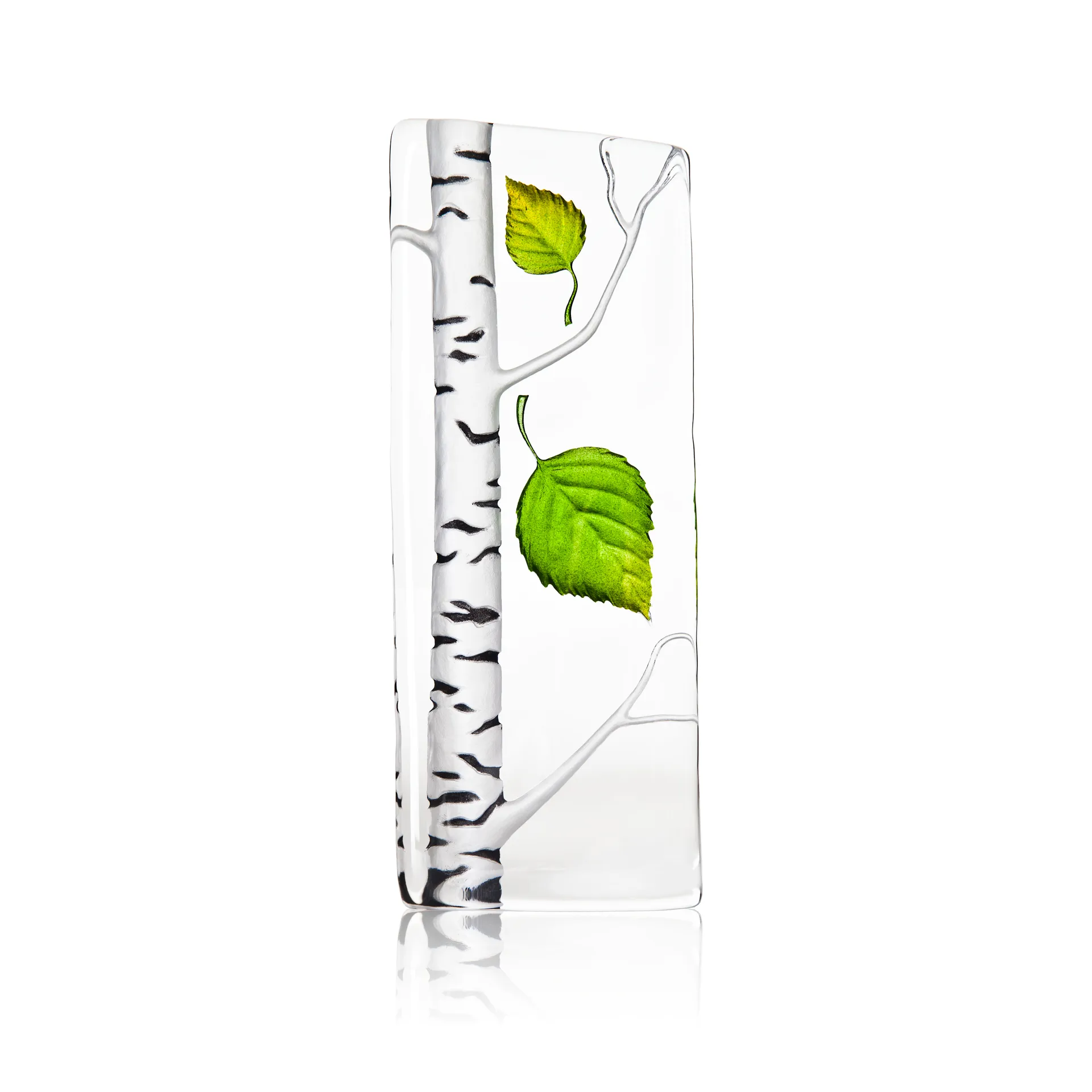 Global Icons birch グラス スカルプチュア , Large Målerås Glasbruk