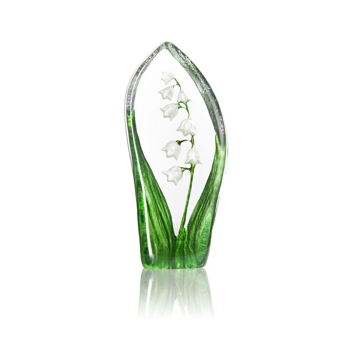 Lily of the Valley グラス スカルプチャー - White - Målerås Glasbruk